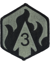 ACU PATCH - 3rd CHEMICAL BRIGADE WITH HOOK &amp; LOOP NEW :KY23-10 - $4.00