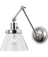 Progress Lighting Hinton 1-Light Brushed Nickel Clear Seeded Glass Swing... - $1,595.94 MXN