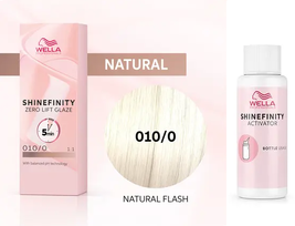 Wella Shinefinity Zero Lift Flash Glaze 010/0 Lightest Blonde Natural 