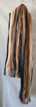 Adult Scarf 100% Acrylic 62"x16" Fringes Browns Winter Warm Snowboarding... - $11.99