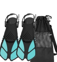 Diving Fins Swimming Flippers Scuba Snorkeling Foot Training Kids Adults Med - £7.82 GBP