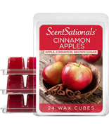 Fall Wax Melts, Wax Cubes Strong Scent - Cinnamon Apples - Long Lasting ... - $369.25 MXN