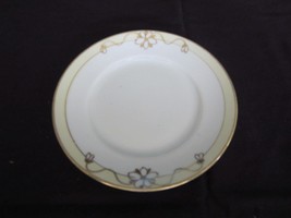 Vintage Nippon Hand Painted with Raised Gold Trim Dessert or Bread Plates - $15.83