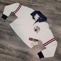 New Netflix Stranger Things Women's Midriff White Cotton Shirt Rugby Pol... - $19.79