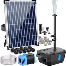Complete Solar Pond Irrigation System with Energy-Efficient 160GPH Pump Kit - $197.95