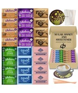 Sugar, Sweetener Assortment and Honey Packets with Coffee Coaster and St... - $54.76 CAD