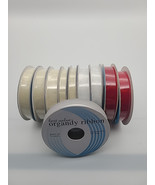 Lot of 9 New Rolls of Ribbon Assorted Sizes &amp; Colors Best Value Organdy ... - $20.41 CAD