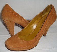 Imagine Vince Camuto Camel Brown Suede Pumps 9.5 High Heeled Shoes - $31.64