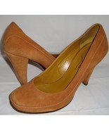 Imagine Vince Camuto Camel Brown Suede Pumps 9.5 High Heeled Shoes - £24.89 GBP