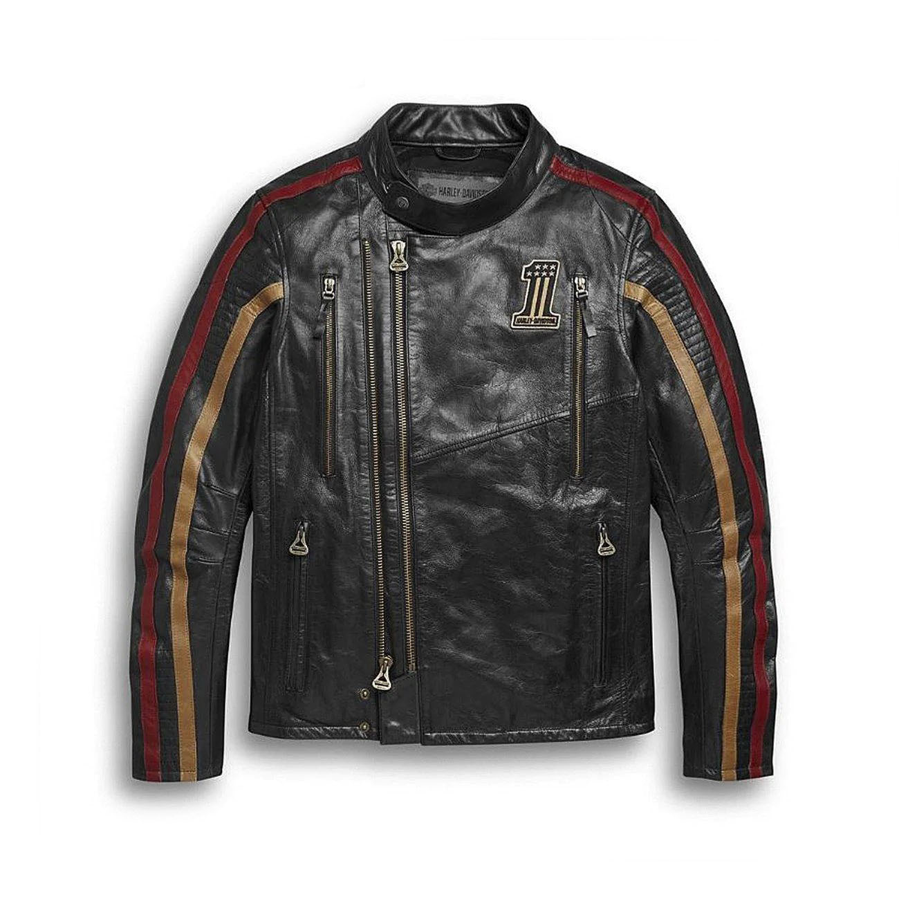 Harley-Davidson Men’s Arterial Real Leather Riding Jacket