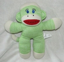 Mini Maxx Stuffed Plush Knit Sweater Green Sock Monkey Animal Doll Toy R... - $29.69