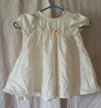 Rose Cottage Dress Size 18 Months Off White Baptism Church Fower Girl Cute - £17.57 GBP