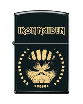 Rare Black Iron Maiden Skull, Genuine Windproof Zippo Lighter - £34.13 GBP