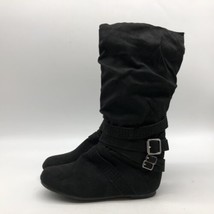 Unr8ed Delilah Womens Black Faux Suede Boots Size 3.5  - £11.61 GBP