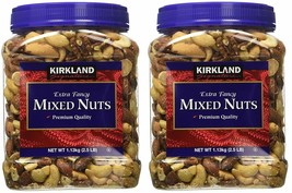 2 PACK KIRKLAND SIGNATURE  FANCY MIXED NUTS, 40 OZ EACH - £42.24 GBP