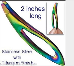 Tweezer &quot;Tweeze &#39;n Go Mini&quot; 2 inches Stainless w-Titanium Finish Gift Idea Avon - £14.99 GBP