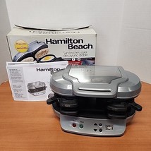 Beach Dual Breakfast Sandwich Maker with Timer, Silver - $19.99