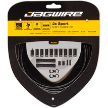 Jagwire 2x Sport Shift Cable Kit SRAM/, Black - £31.44 GBP