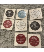 8- Old  TAXI RIDE TOKENS.  T-2 See Pictures - £11.19 GBP