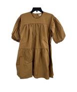 The Simple Folk Harriet Dress Camel 7-8 Year New - £37.03 GBP