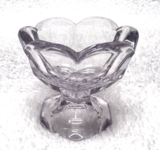 Darling Light Purple Glass Scalloped Rim Glass Open Salt Dip 1 7/8 x 1 3... - $14.36