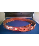 36&quot; Long Leather Belt w/ Eagle Design - $20.42 CAD