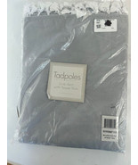 Tadpoles Crib Skirt with Tassel 28&quot; x 52&quot; with Standard Crib Gray - $396.52 MXN