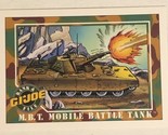 GI Joe 1991 Vintage Trading Card #11 Mobile Battle Tank - $1.97