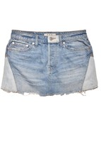 FREE PEOPLE Femmes Jupe Jean Solide Confortable Minimaliste Bleue Taille 26W - £37.06 GBP