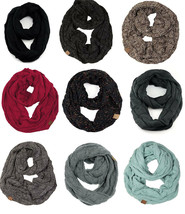 C.C Official Warm Chunky Knit Cowl Infinity Scarf - £12.15 GBP