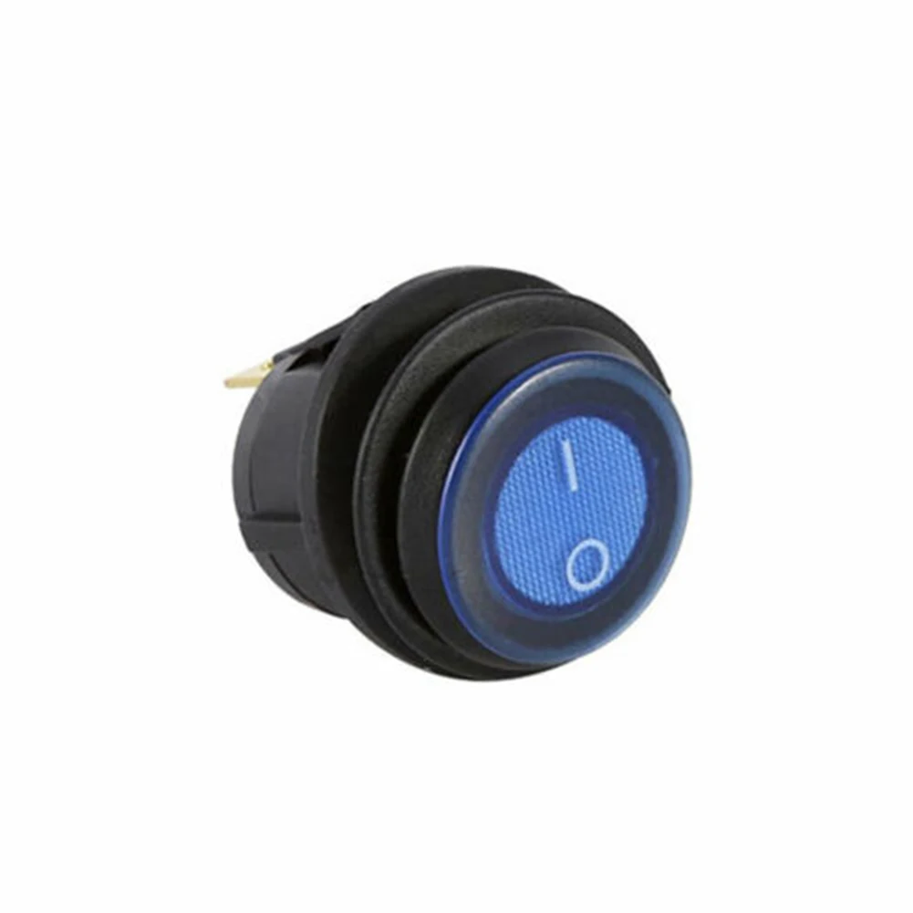 5Pcs 12V 20A Car SPST Round Switch LED Car Boat Truck Round Rocker Toggle ON/O - £9.94 GBP