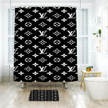 Louis_Vuitton 08 Shower Curtain Bath Mat Bathroom Waterproof Decorative Bathtube - £18.08 GBP+