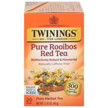 Pure Rooibos Red Herbal Tea Individually Wrapped Bags, 20 Count (Pack of... - $194.75 MXN