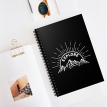 Explore Spiral Notebook - 6&quot; x 8&quot; - 118 Ruled Pages - Mountain Sunburst Design - £14.48 GBP