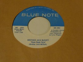 Jazz 45  Brother Jack McDuff  Down Home Style  on  Blue Note - £4.32 GBP