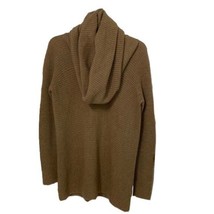 Vince Tan Wool Alpaca Camel Cowl Neck Knit Sweater Womens Small Brown - £31.17 GBP