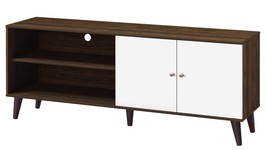 Amidon 63&quot; TV Stand: Modern Entertainment Center, Storage, Cabinet, Waln... - $2,789.09 MXN