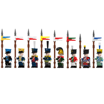 8pcs Napoleonic Total Wars Uhlan Soldiers Custom Minifigures Toys - £13.28 GBP