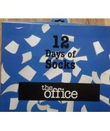 NBC The Office 12 Days of Crew &amp; Ankle Socks NEW Shoe Size 10-13 Rare Dw... - $416.89 MXN