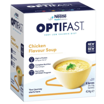 OPTIFAST VLCD 8 x 53g Sachets – Chicken Flavour Soup - £83.60 GBP