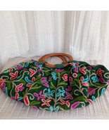 Earth Divas Fair Trade Embroidered Hand Bag Colorful Cotton Boho Hippie ... - $42.74