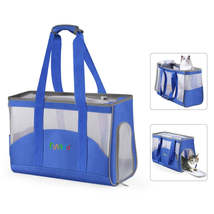 FUNADD Portable Breathable Pet Bag Outdoor Shoulder Tote Bag (Blue) - £8.71 GBP