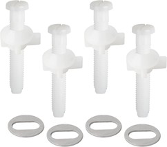 Replacement Screws For Toilet Seats Made Of Plastic That Come In A 4-Pack With - £28.73 GBP