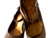 Peep Toe Pumps Brown Tweed-Type Fabric Women PREDICTIONS 8 1/2 - $9.89