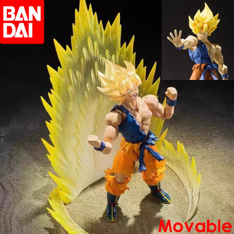 BANDAI Dragon Ball Z Son Goku Figure Figuarts Goku War Damage Super Saiya Anime - £30.36 GBP