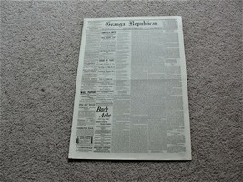 Geauga Republican, Wednesday, September 20, 1882- Chardon, Ohio Newspaper. - £14.83 GBP
