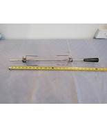 Vintage Rotisserie Skewer Rod With Forks BBQ Pit Grill 25&quot; - $29.73