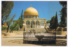 Postcard Jerusalem Israel Old City Dome Of The Rock Mosque Of Omar Jewish Temple - $4.94