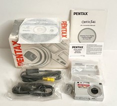 Refurb Pentax Optio S4i 4.2 Megapixel Digital Camera Silver - £39.95 GBP