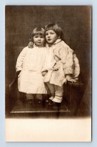 RPPC Adorable Children Hugging Studio View UNP 1912 Postcard N4 - £3.16 GBP